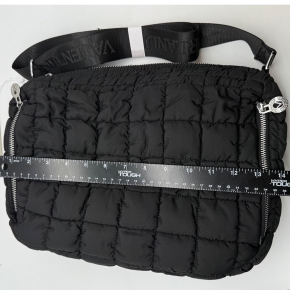 Valentino Orlandi Quilted Black Crossbody Bag Shoulder‎ Lightweight Nylon $199 - Picture 5 of 16